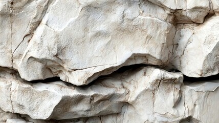 Stone texture background granite earthy concept. A close-up of textured, light-colored rock formations displaying natural patterns and crevices.