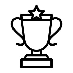 Trophy Vector Design Icon Style