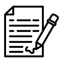 Contract Vector Design Icon Style
