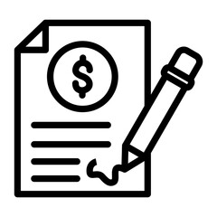 Budget Vector Design Icon Style