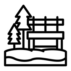 Park Vector Design Icon Style