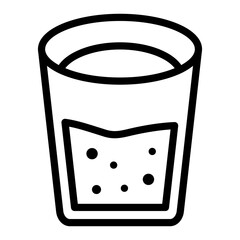 Glass Vector Design Icon Style