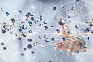 Business intelligence analyst dashboard on virtual