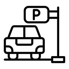 Car parking Vector Design Icon Style