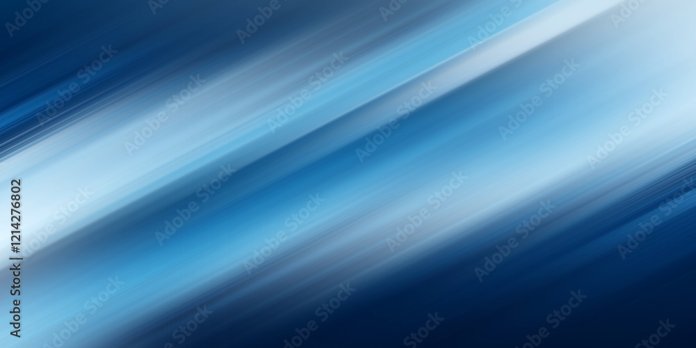 Poster Abstract background with speed light effect. Blue texture wallpaper. Generative Ai