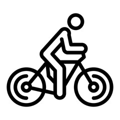 Cycling Vector Design Icon Style