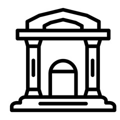 Courthouse Vector Design Icon Style