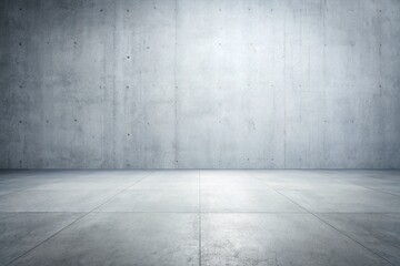 Empty Gray Concrete Floor, White Background - Minimalist Food Photography Texture