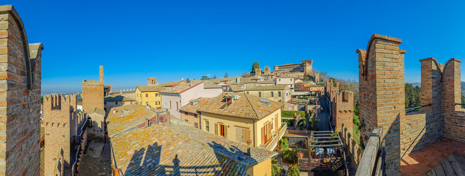 Gradara, Italy - listed among the most beautiful villages in Italy, Gradara displays a wonderful Old Town highlighted by its medieval defensive walls