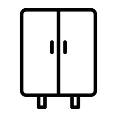 Armoire Vector Design Icon Style