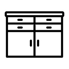 Drawers Vector Design Icon Style