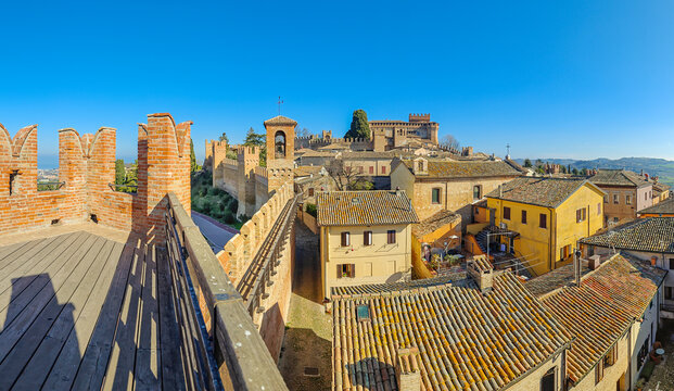 Gradara, Italy - listed among the most beautiful villages in Italy, Gradara displays a wonderful Old Town highlighted by its medieval defensive walls