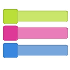 Obraz premium Three Option Infographic Banner Title Frame