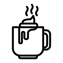 Hot Cocoa Vector Design Icon Style
