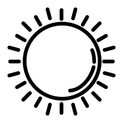 Sun Vector Design Icon Style