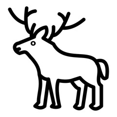 Reindeer Vector Design Icon Style