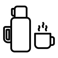 Thermos Vector Design Icon Style
