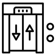 Elevator Vector Design Icon Style