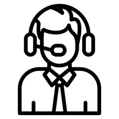 Customer Support Vector Design Icon Style
