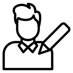 Edit Profile Vector Design Icon Style