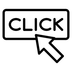 Click Vector Design Icon Style
