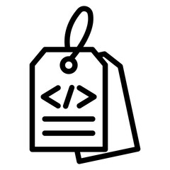 Meta Tags Vector Design Icon Style