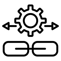 Link Building Vector Design Icon Style