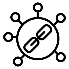 Internal Linking Vector Design Icon Style