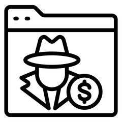 Fraud Vector Design Icon Style