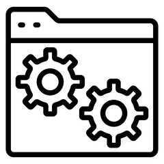 Web Setting Vector Design Icon Style