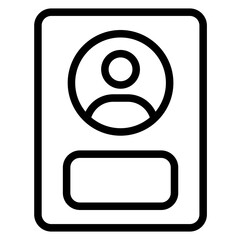 Profile Vector Design Icon Style