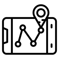 GPS Vector Design Icon Style