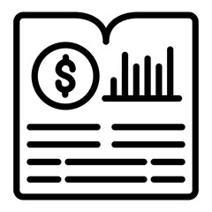 Financial Report Vector Design Icon Style