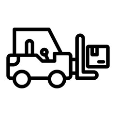 Forklift Vector Design Icon Style