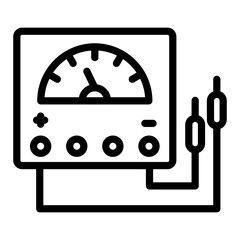 Voltmeter Vector Design Icon Style