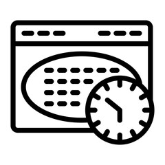 Obraz premium Schedule Vector Design Icon Style
