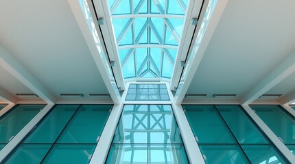 Fototapeta premium escalator in a building