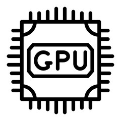 GPU Vector Design Icon Style