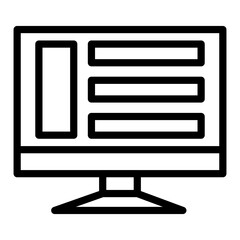 Display Vector Design Icon Style