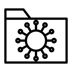 Virus Vector Design Icon Style