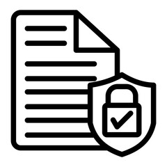 Secure data Vector Design Icon Style