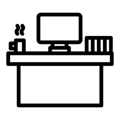 Workplace Vector Design Icon Style