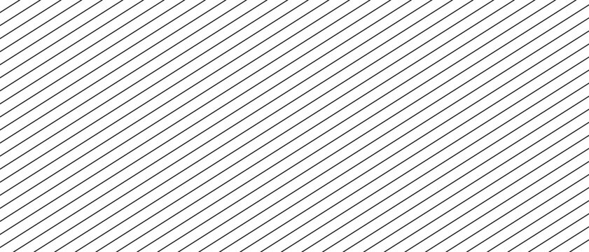 Diagonal lines on white background. Rows of slanted black lines. Stripes grid.