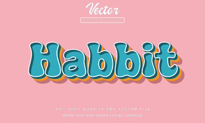 Habbit text effect
