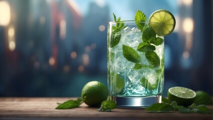 mojito cocktail on the table