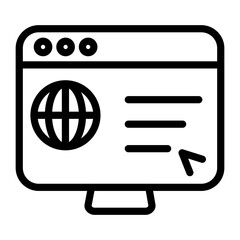 Website Vector Design Icon Style