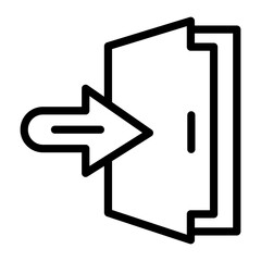 Logout Vector Design Icon Style