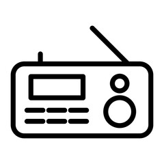 Radio Vector Design Icon Style