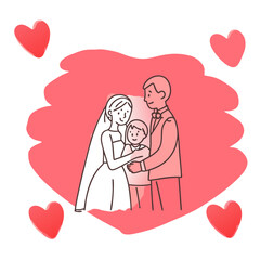 I love you papa illustration vector art