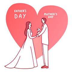 I love you papa illustration vector art